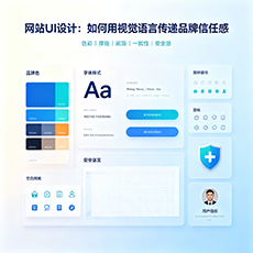 商南建站-网站UI设计：如何用视觉语言传递品牌信任感